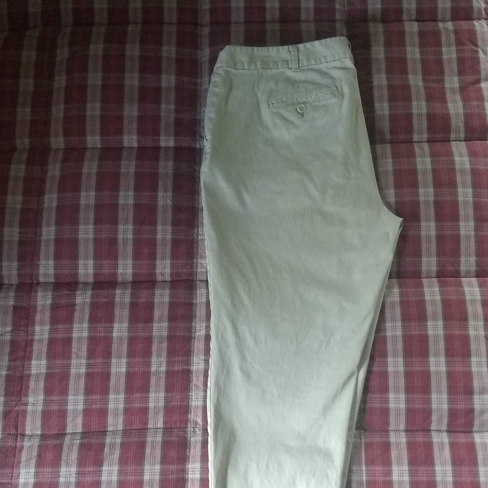 Talbots The Weekender Khaki Pants Size 14WP